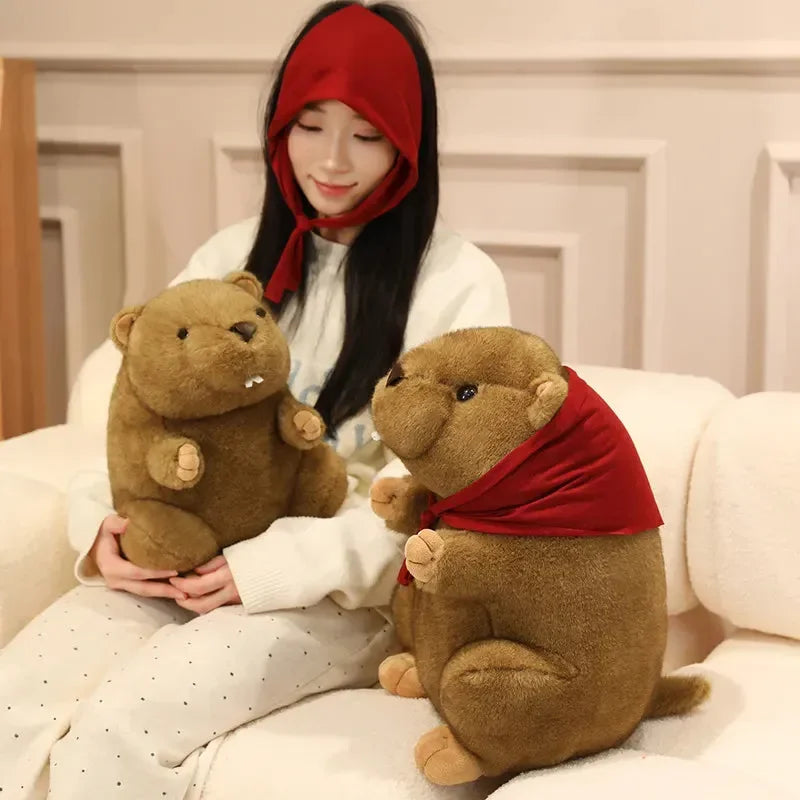 Groundhog Earthy Cuddles Plushie