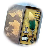 Wizarding Quill Feather Pen & Ink Set