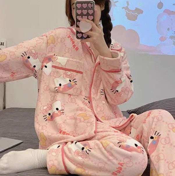 Fashion Kitty Pajamas Home Suit PN6562 - Bear Hugs