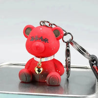 Gradient Starry Sky Bear Acrylic Keychain