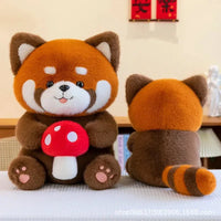 Mushroom Muncher Red Panda Plush