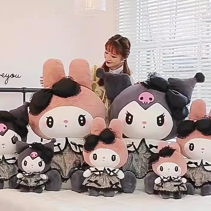 Kuromi My Melody Goth Style Plushies