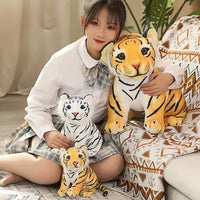 Stripy Snuggler Realistic Tiger Cub Plushie (20 cm)