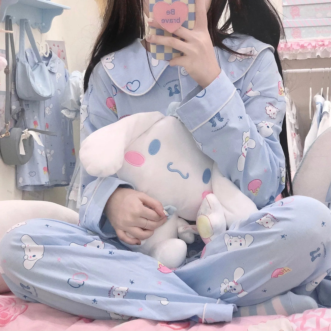 Cute Anime Pajamas Suits Set PN4338 - Bear Hugs