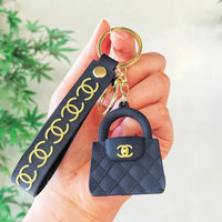 Luxury CC Bag Shaped Keychain