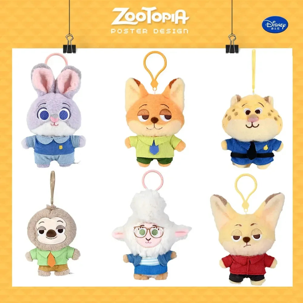 Zootropolis Squad Premium Plush Keychains