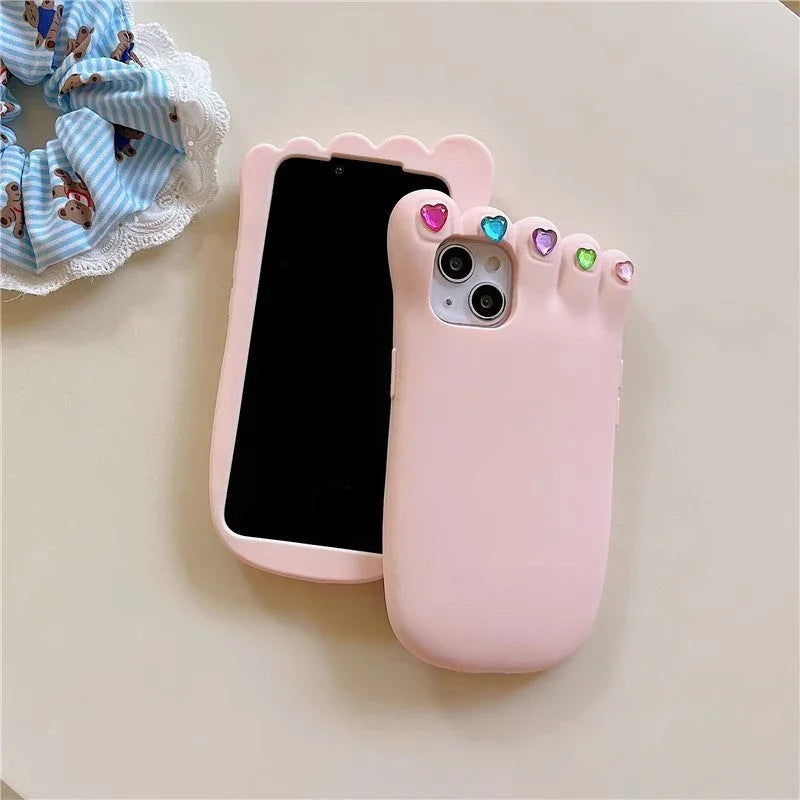 Cute Foot Phone Case for iPhone 11/11pro/11pro max/12/12pro/12pro max/13/13pro/13pro max/14/14 pro/14 plus/14pro max PN5925 - Bear Hugs
