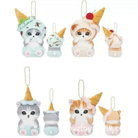 Mofusand Ice Cream Kitty Keychain