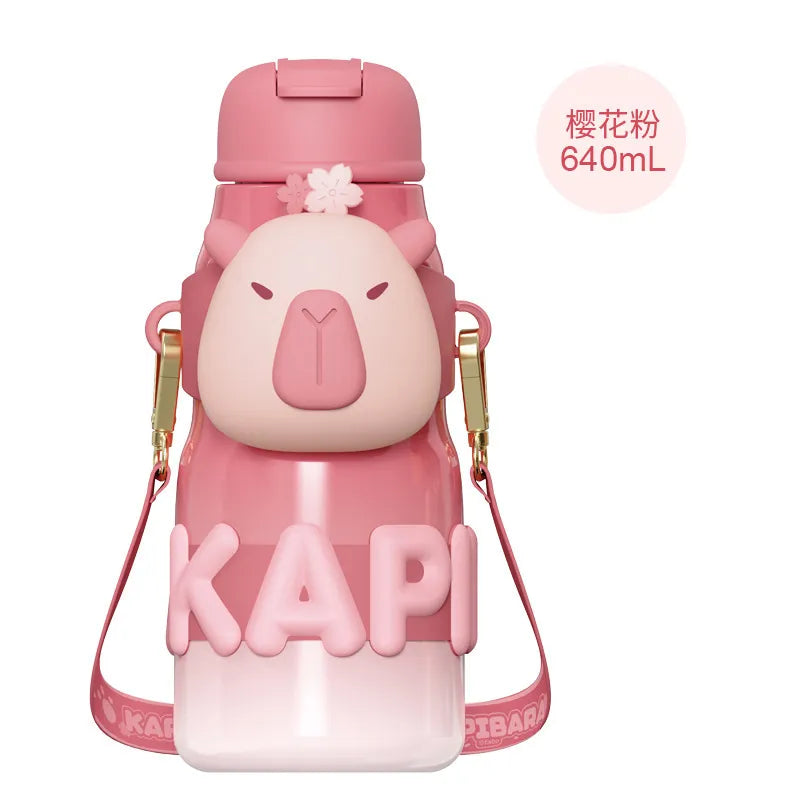 Capybara Squeezy Insulated Bottle (650 ml)