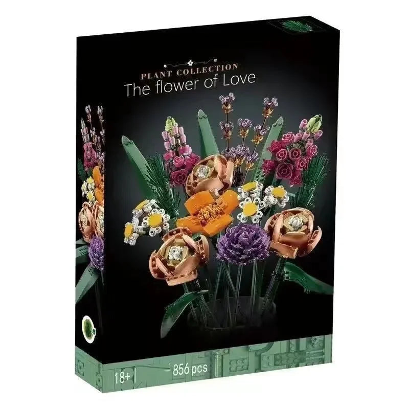 Floral Bouquet Building Block Set