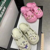 Floral & Rhinestone Comfort Clogs