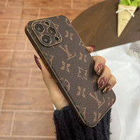 Premium Monogram Leatherette Phone Case (For iPhones)