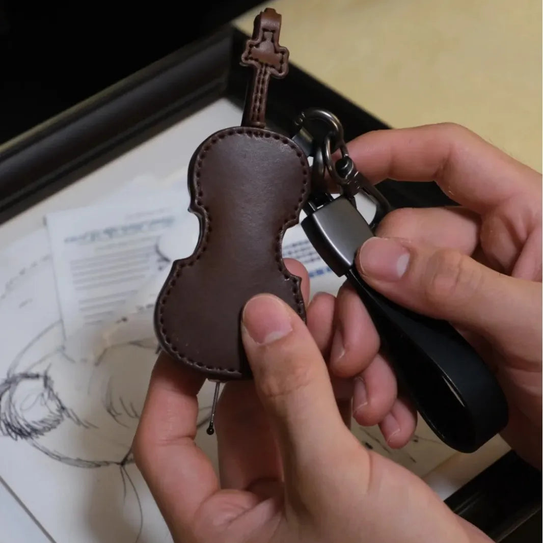 Simulation Violin Keychain