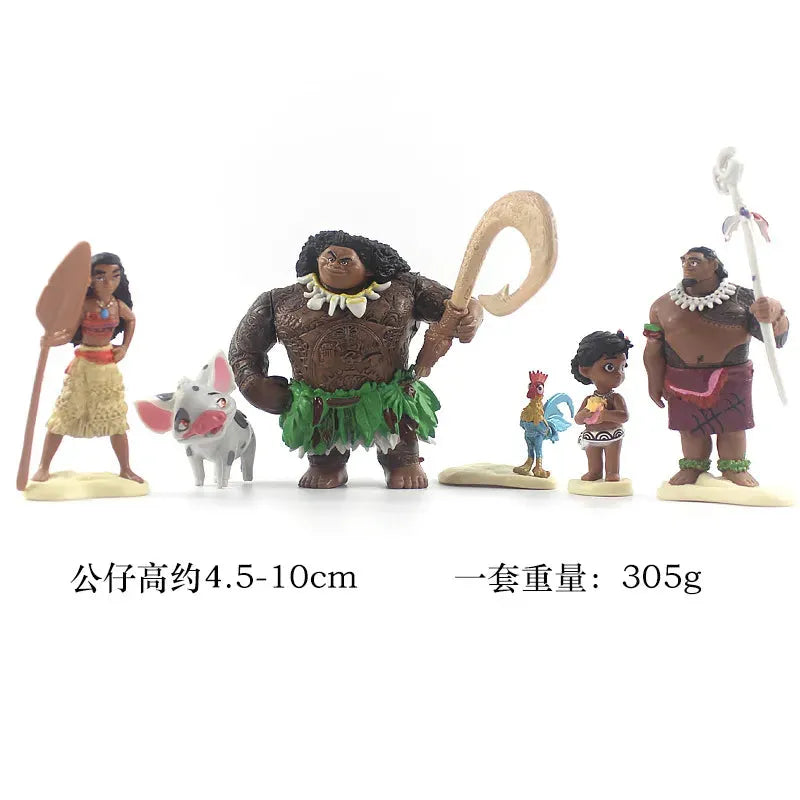 Moana Movie Mini Figurines (Set of 6)