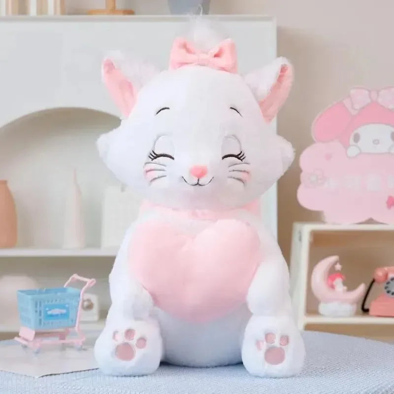 Marie Cat Heart Plush Doll (35 cm)