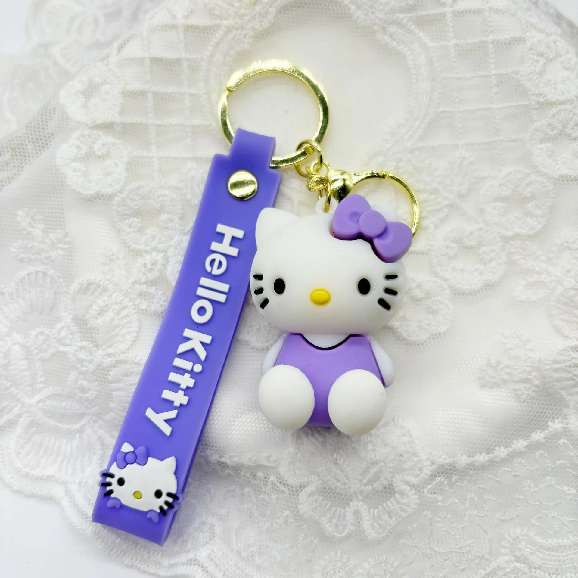 Elegant Hello Kitty 3D Keychain