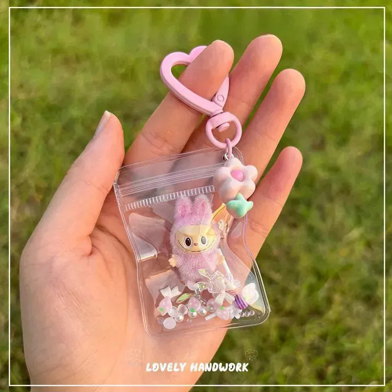 Mini Labubu Grain Pouch Keychain