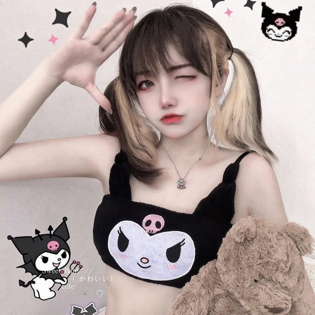 Cartoon Kuromi Underwear Suits PN3936 - Bear Hugs