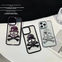 Glittery Skull Phone Case (For iPhones)