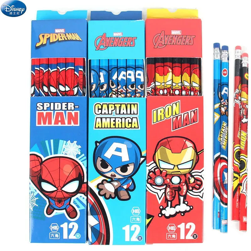 Marvel Heroes Pencil Set (12 Pcs)