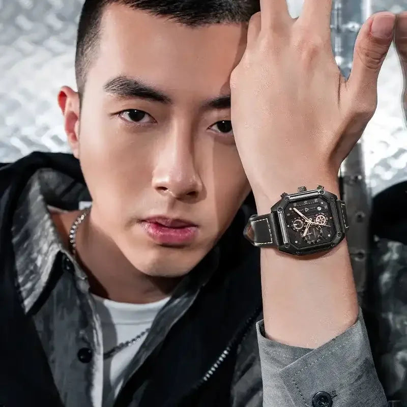 Marc Farewhale Squared Luxury Watch
