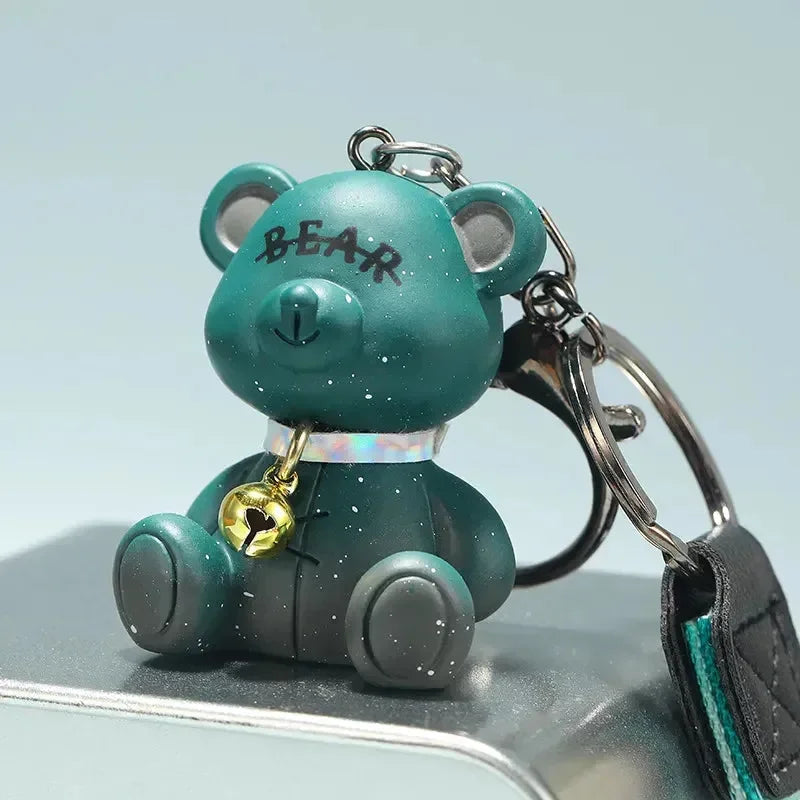 Gradient Starry Sky Bear Acrylic Keychain