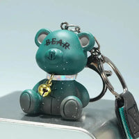 Gradient Starry Sky Bear Acrylic Keychain