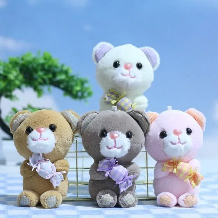 Candy Cuddle Bear Plush Keychain