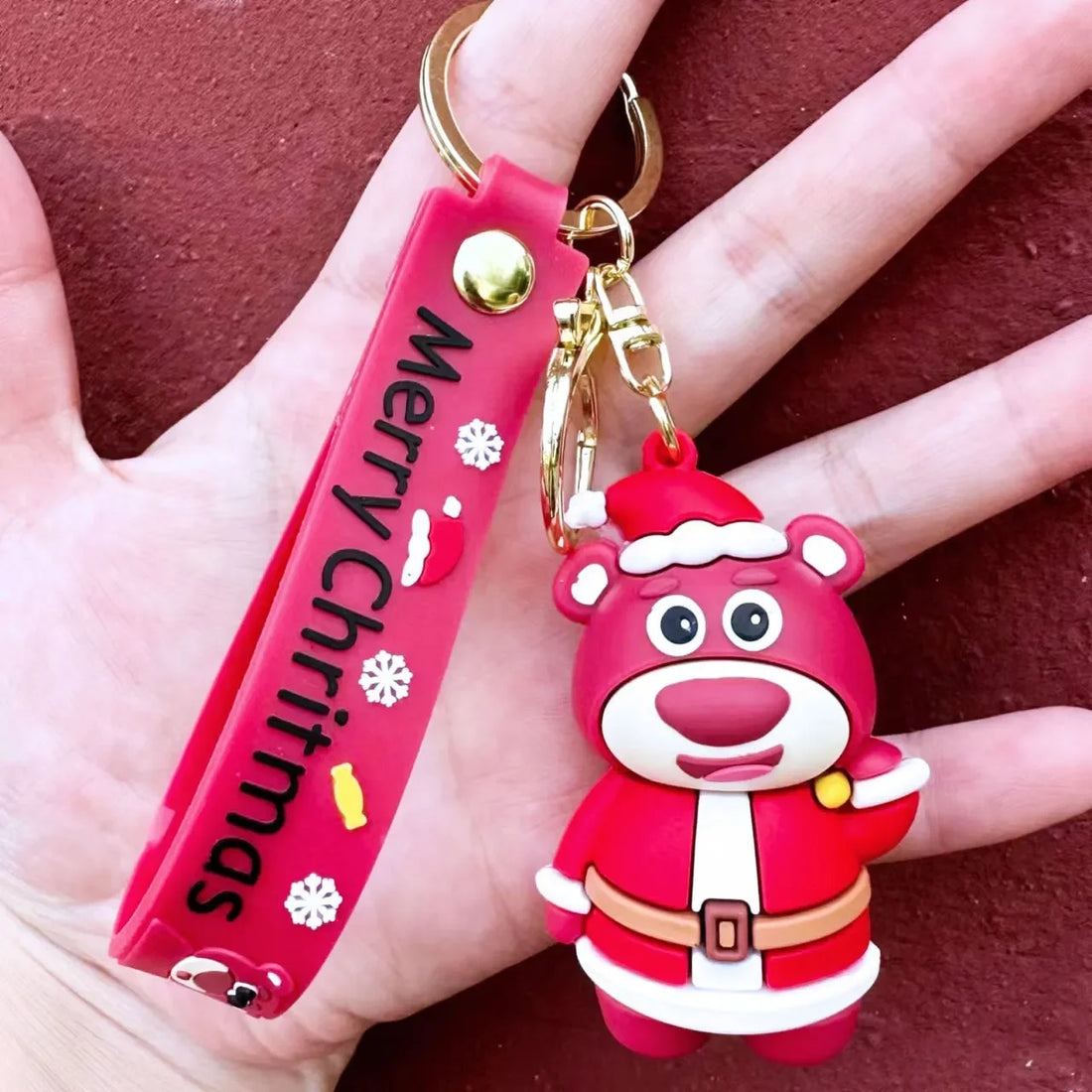 Lotso Bear Christmas Cheer Keychain