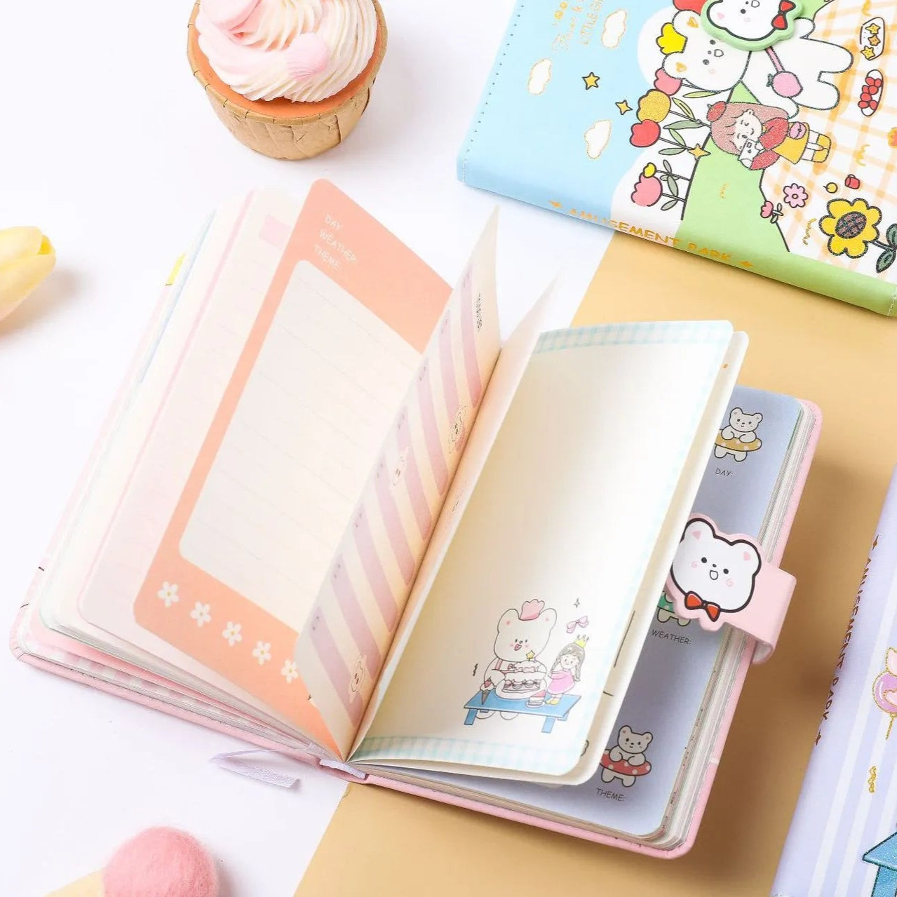 Happy Friends Diary with Magnetic Clasp