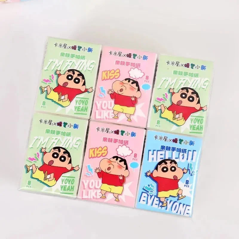 مناديل جيب تشيكي كرايون شينشان (عبوة من 6 قطع) 