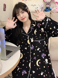 Kawaii Luna Cat Pajamas Suits PN5678 - Bear Hugs