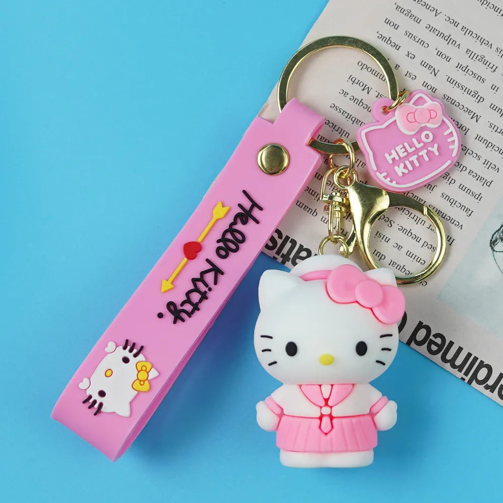 Kawaii Hello Kitty Cosplay 3D Keychain