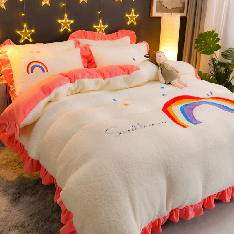 Kawaii Rainbow Bedding Set PN3121 - Bear Hugs