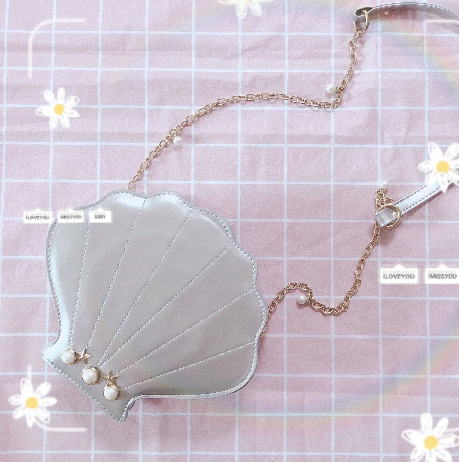 Kawaii Shell Shoulder Bag PN4083 - Bear Hugs
