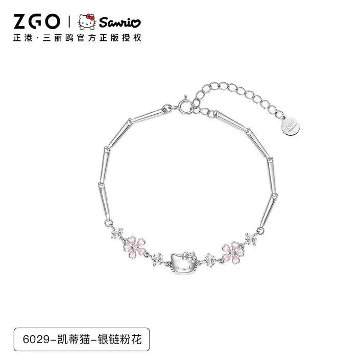 Hello Kitty Sterling Silver Cute Bracelet