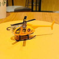 Sky High Mini Helicopter Metal Keychain