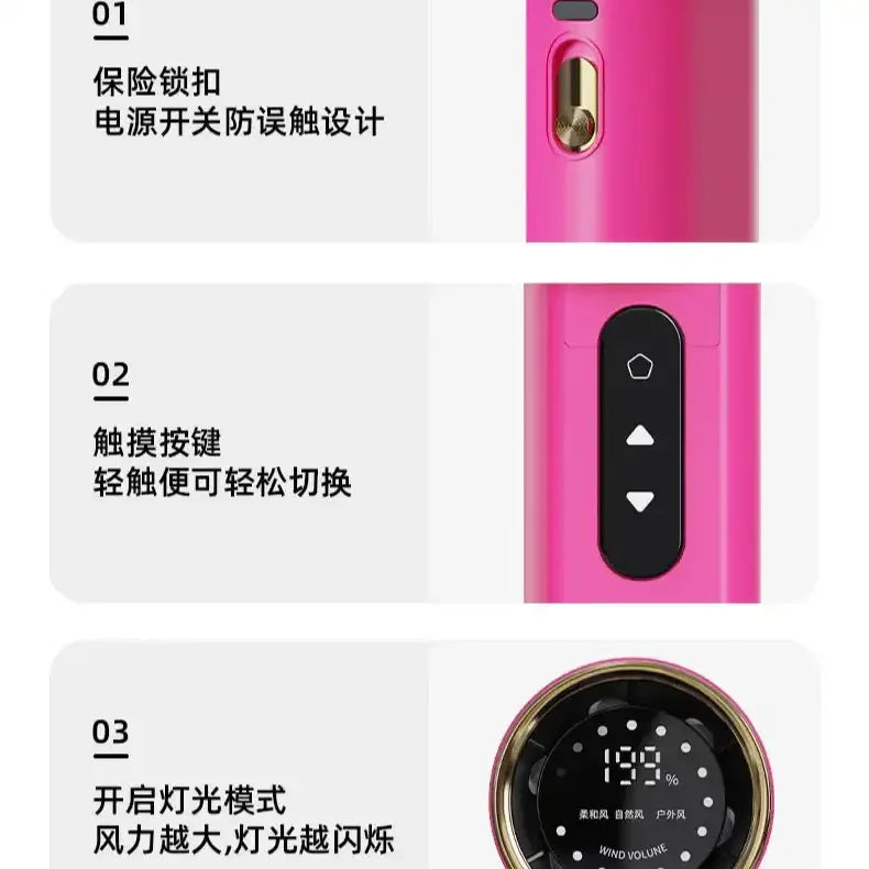 DZNY Bliss Breeze Handheld Fan