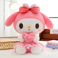 Kuromi My Melody Gift of Heart Plushies