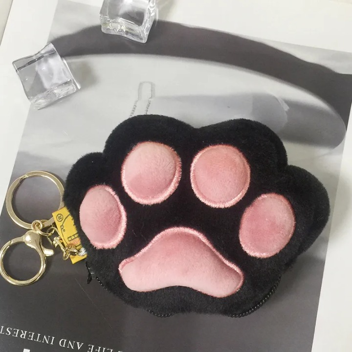 Cat Paw Coin Pouch Keychain