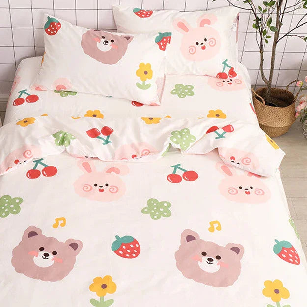 Kawaii Rabbit Bedding Set PN3267 - Bear Hugs