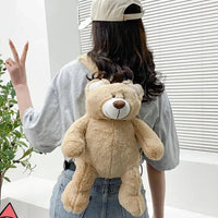 Cute Bear Plush Backpack (35 cm)