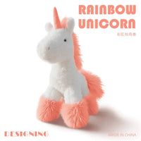 Rainbow Furry Unicorn Plushie
