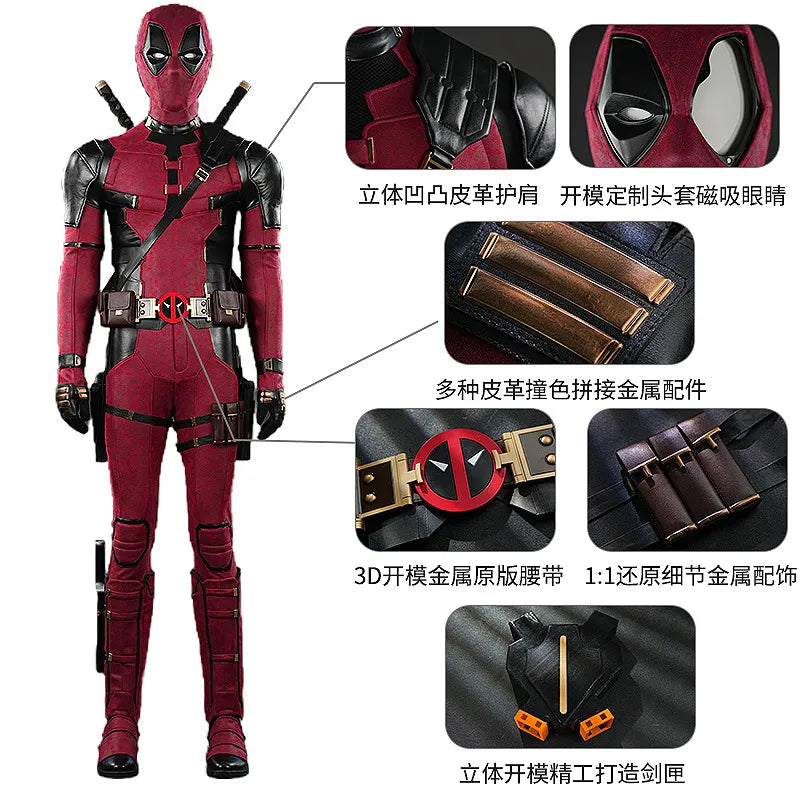 Deadpool Cosplay Full Body Costume Mask