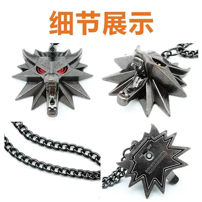 The Witcher Glowing Wolf LED Pendant