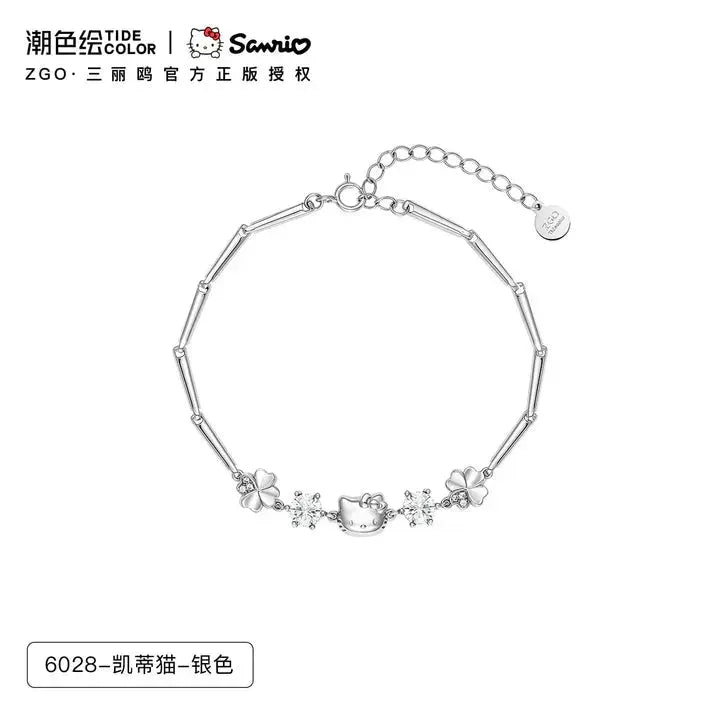 Hello Kitty Sterling Silver Cute Bracelet