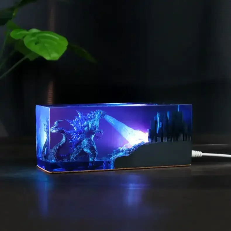 Godzilla City Rampage Resin Night Light