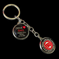 Porte-clés avec emblème Drive Safe RE 