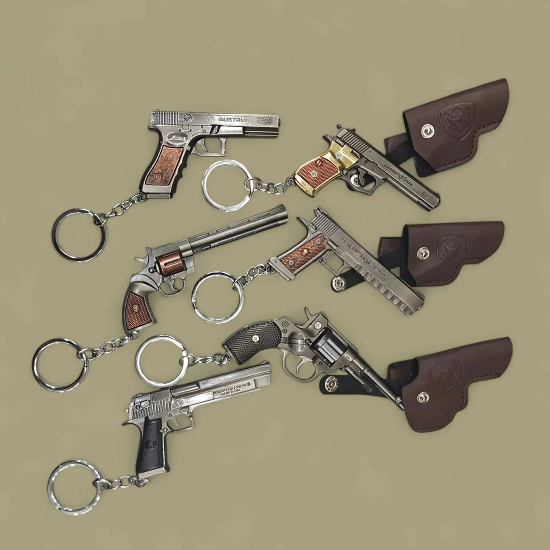 Pocket Miniature Gun Keychain