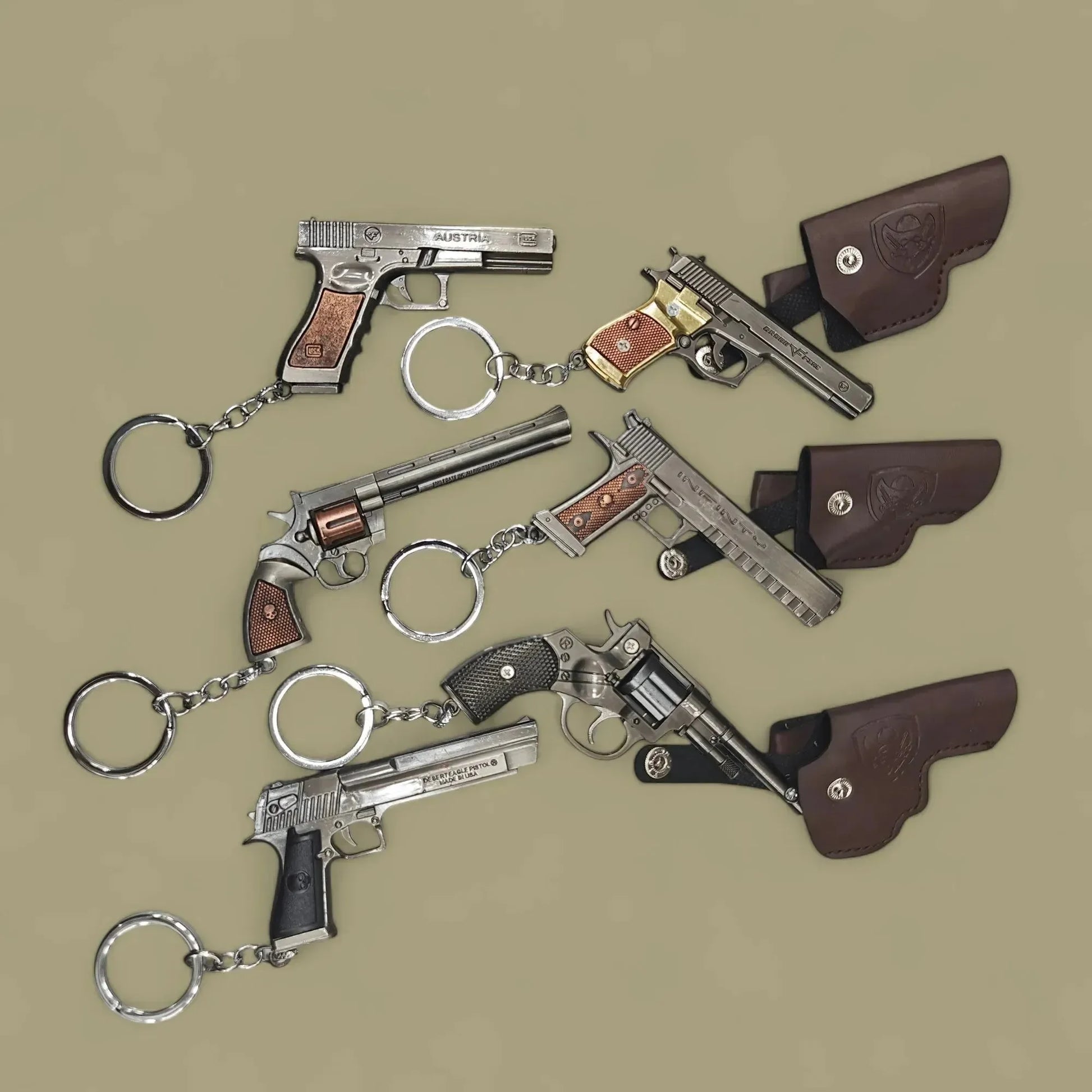 Pocket Miniature Gun Keychain